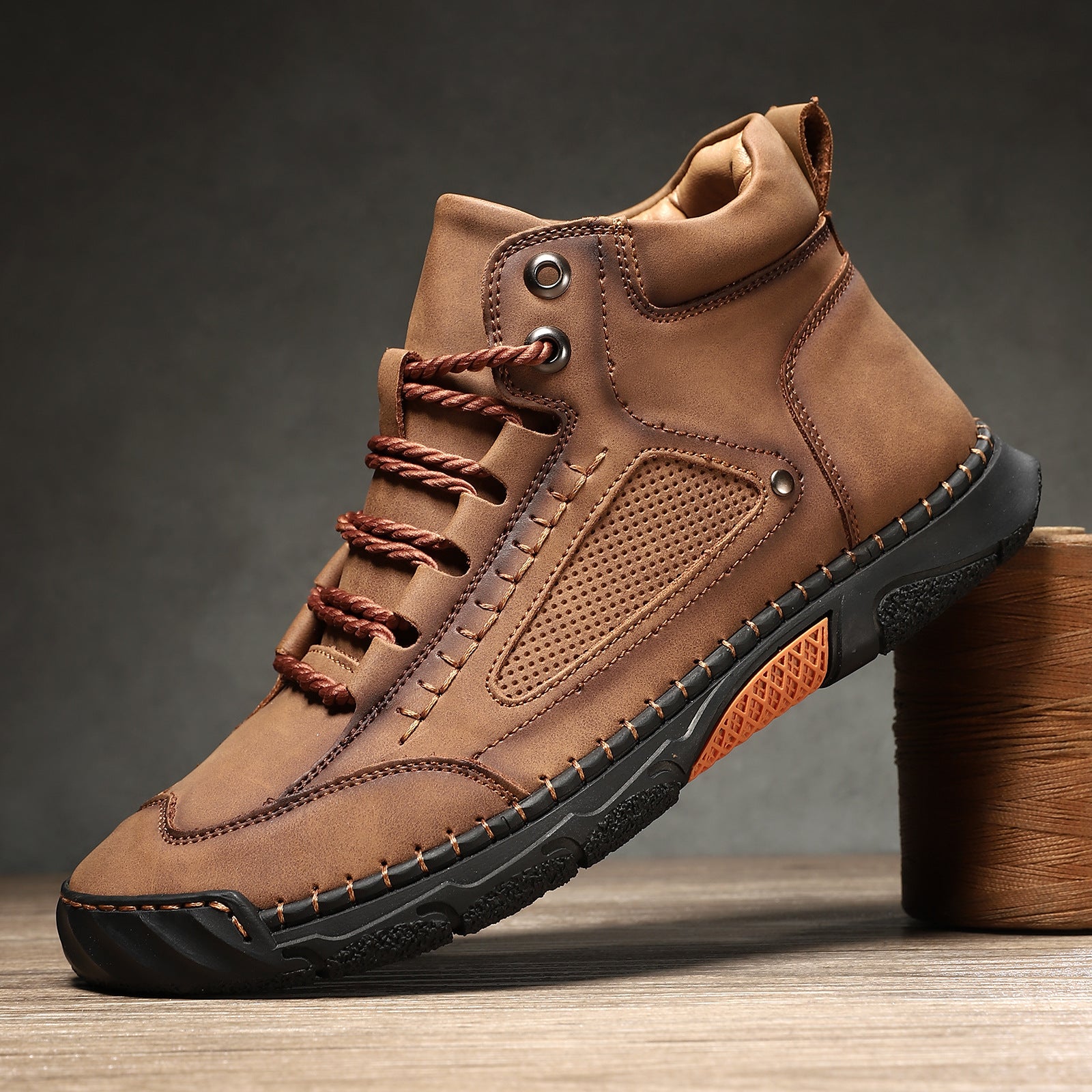 Bottes en cuir pour homme grandes tailles