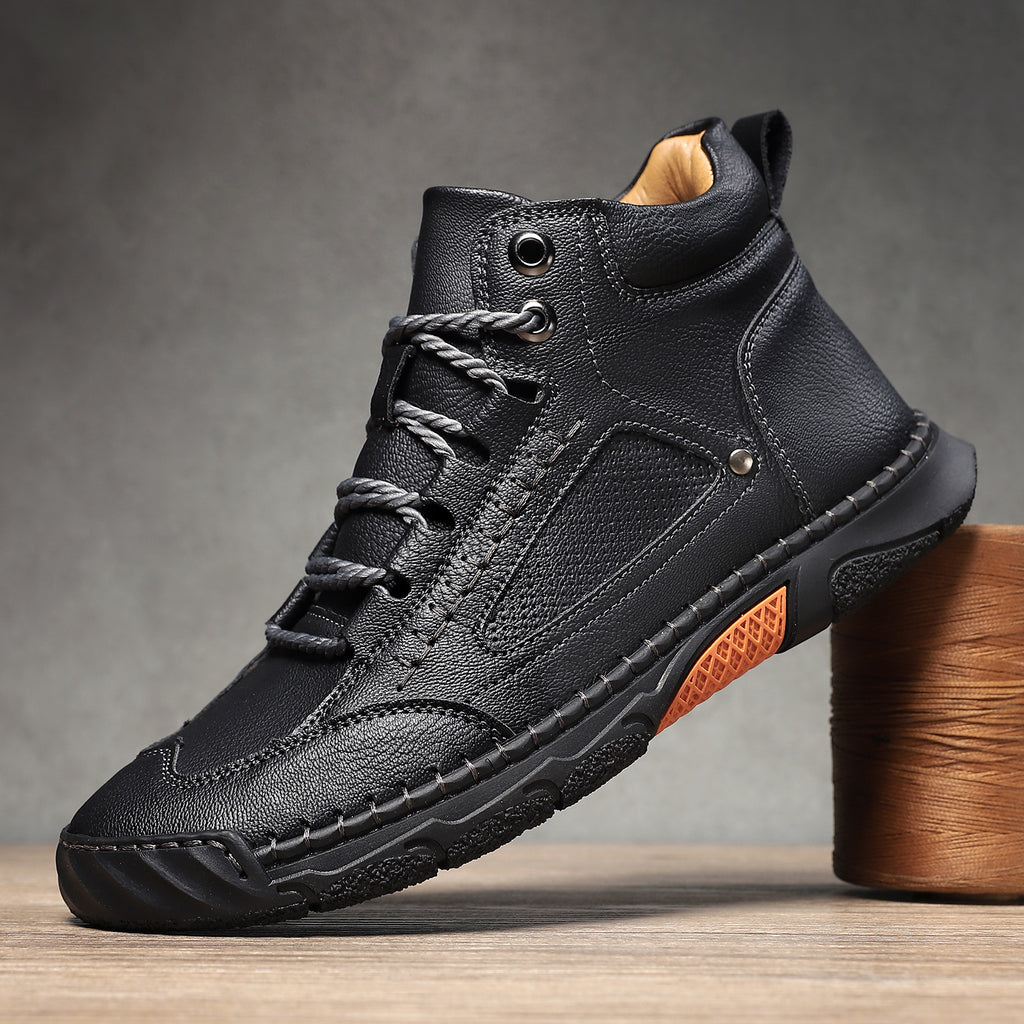 Bottes en cuir pour homme grandes tailles
