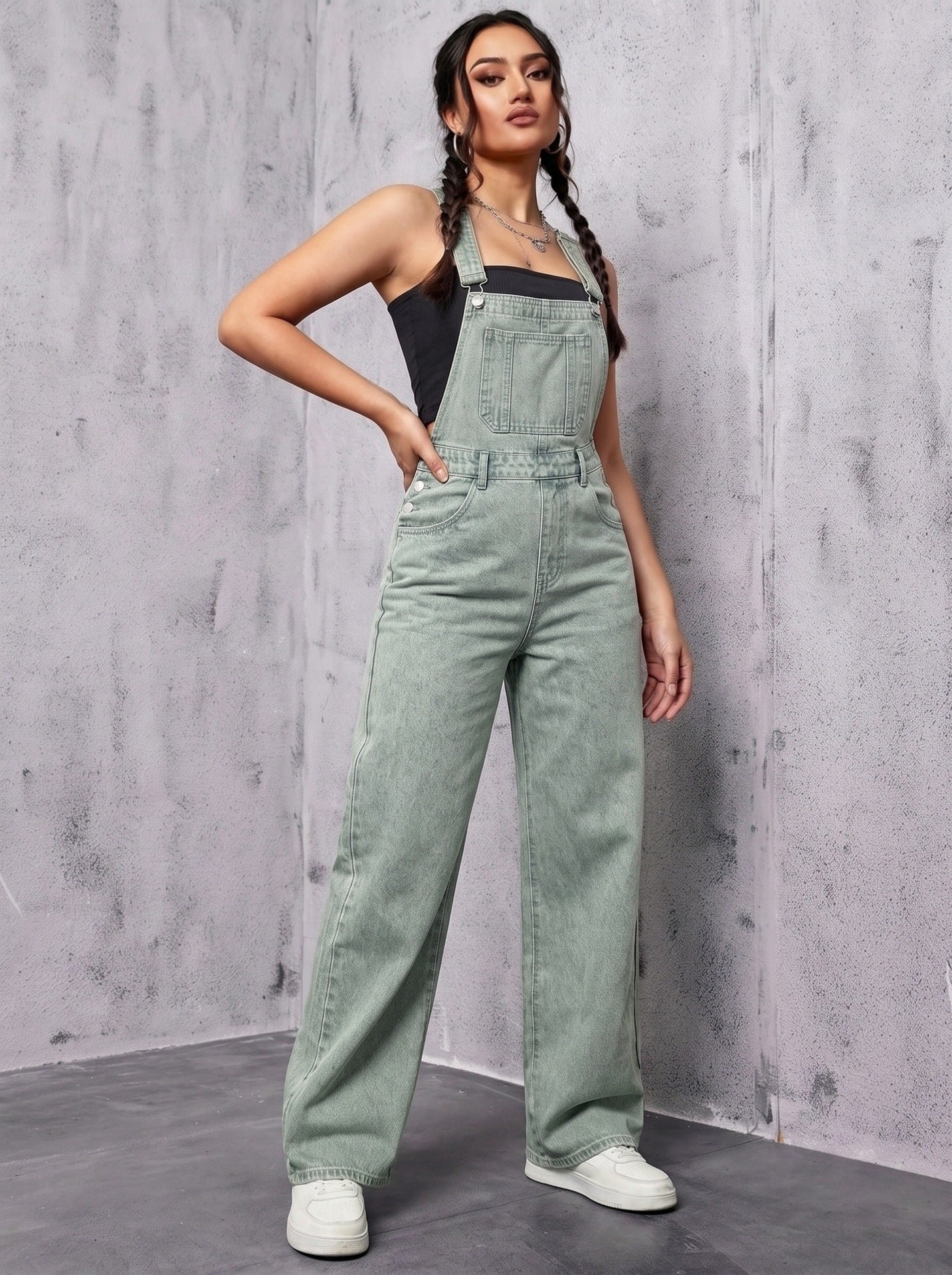 Salopettes en jean lavables pour femmes