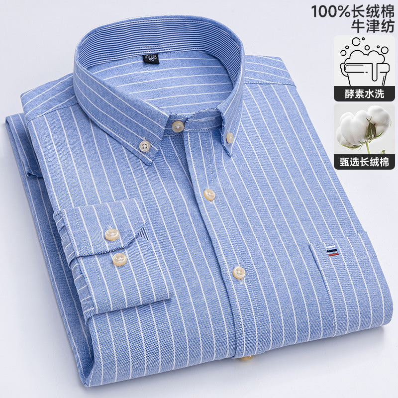 Chemise Oxford à manches longues