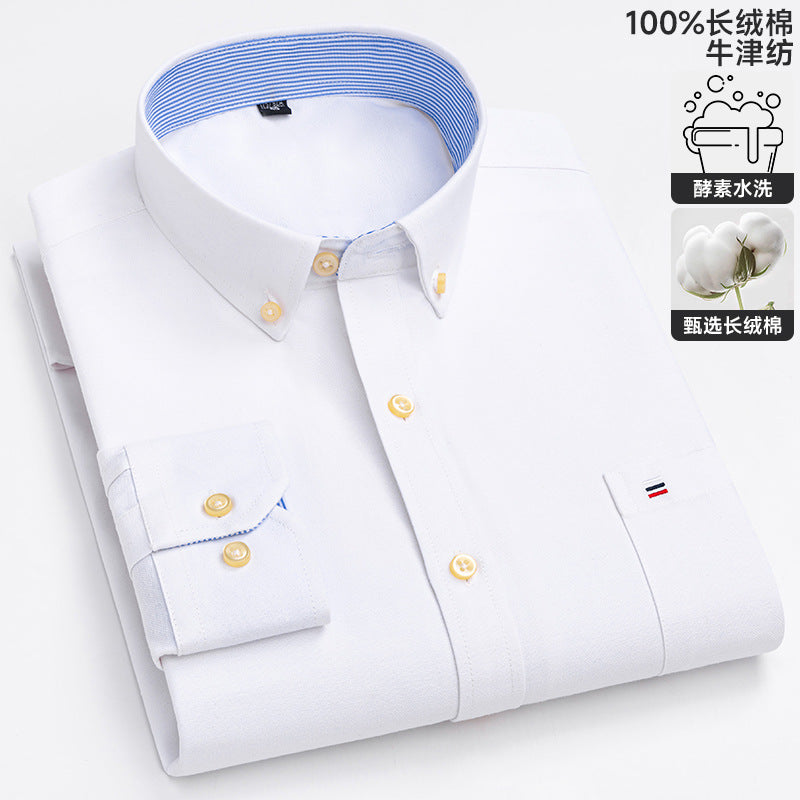 Chemise Oxford à manches longues