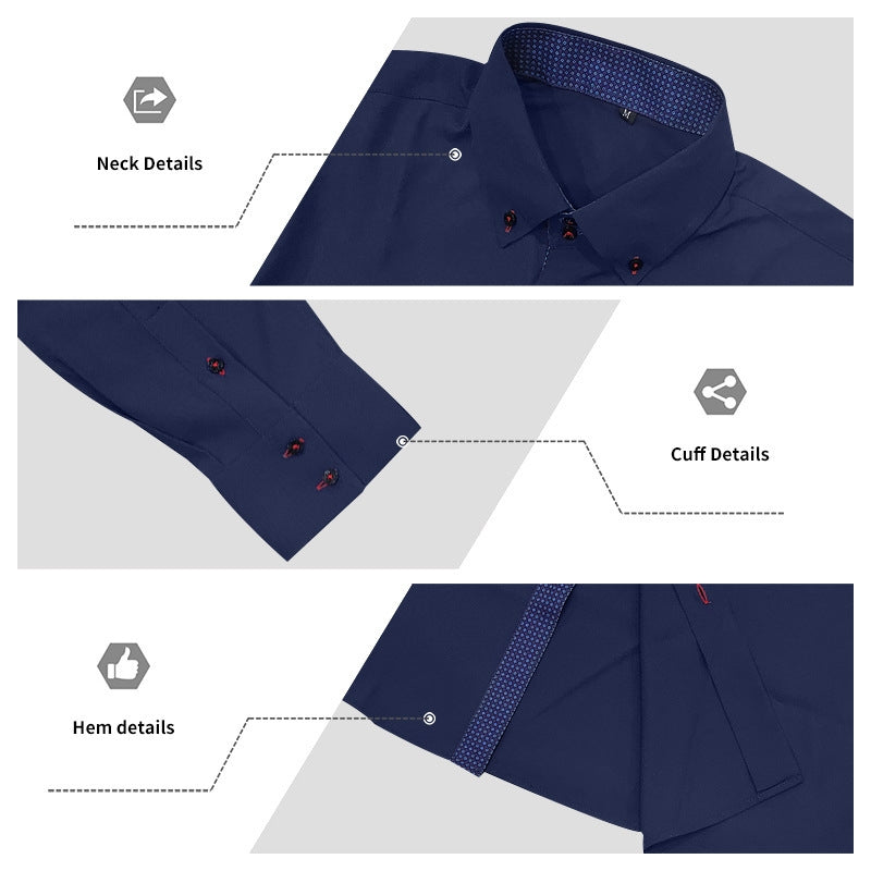 Chemise à col pour homme