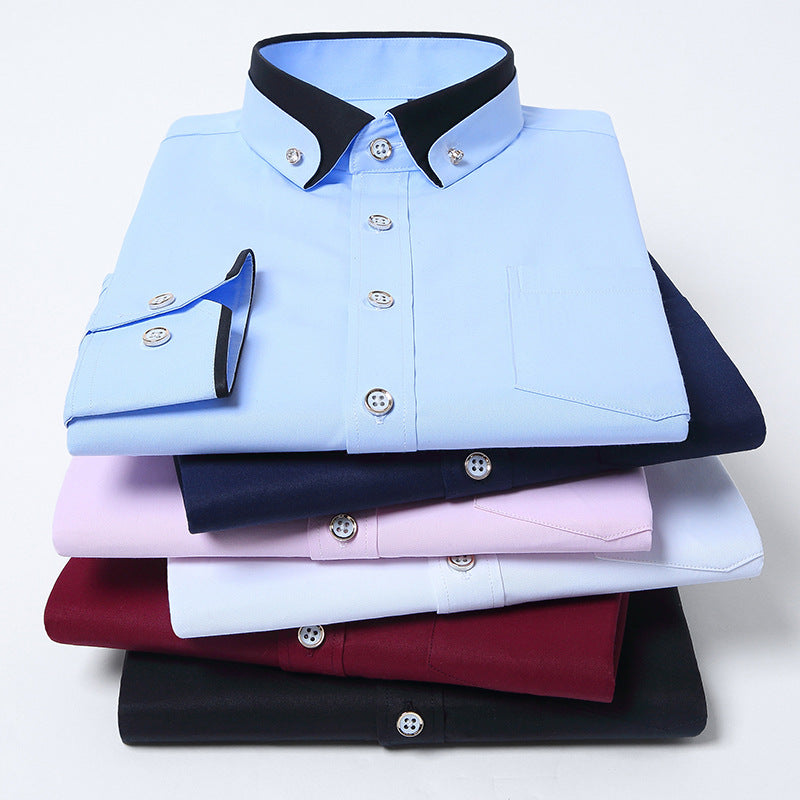 Chemise homme à manches longues stretch