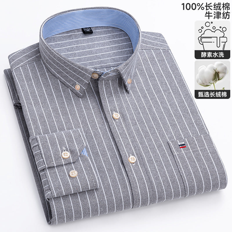 Chemise Oxford à manches longues