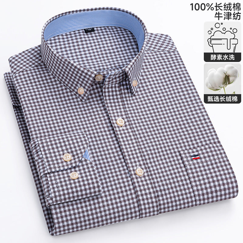 Chemise Oxford à manches longues