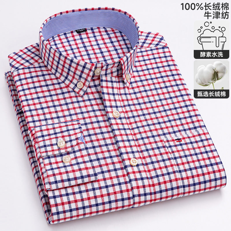 Chemise Oxford à manches longues