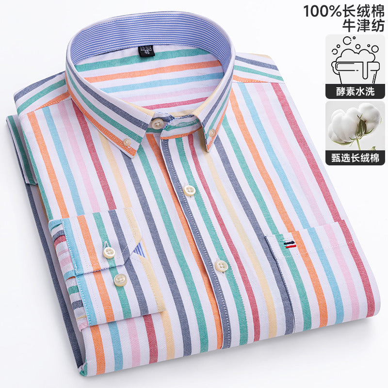 Chemise Oxford à manches longues
