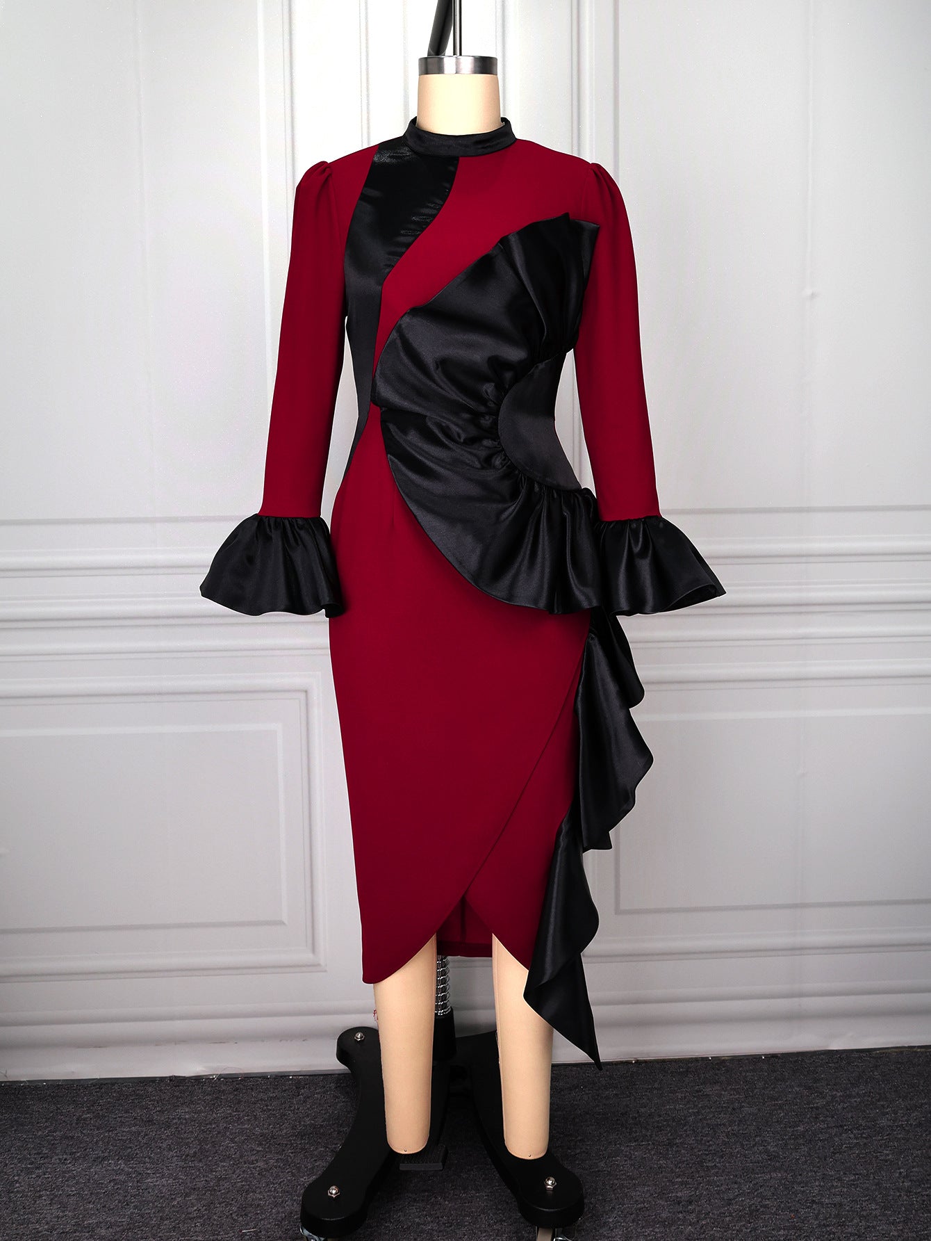 Robe moulante automne
