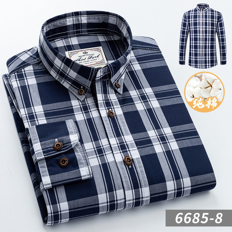 Chemise à carreaux en coton