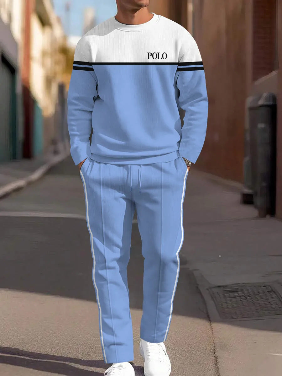 Sweat-shirt ample à manches longues, d'un pantalon de jogging