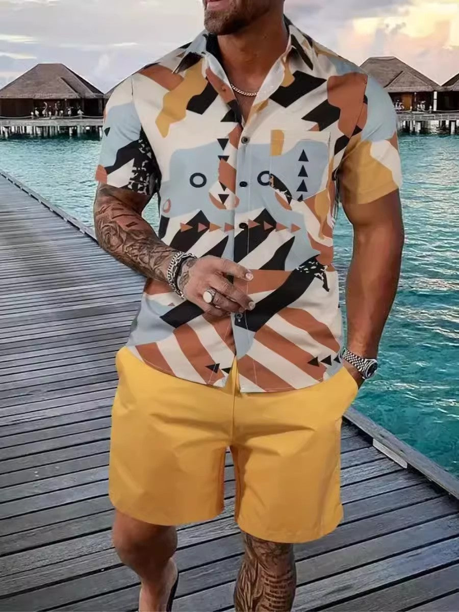 Ensemble homme TEMU Explosions : chemise hawaïenne