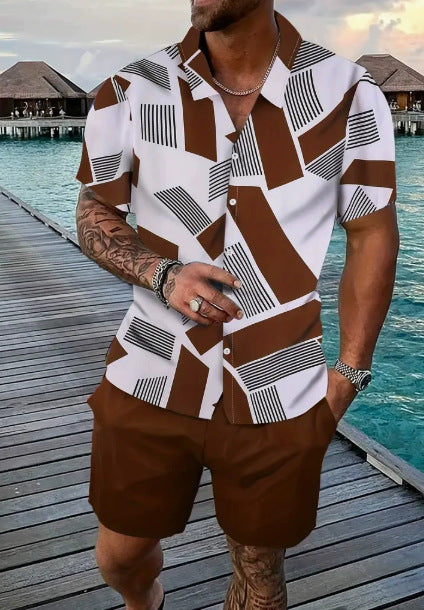 Ensemble homme TEMU Explosions : chemise hawaïenne