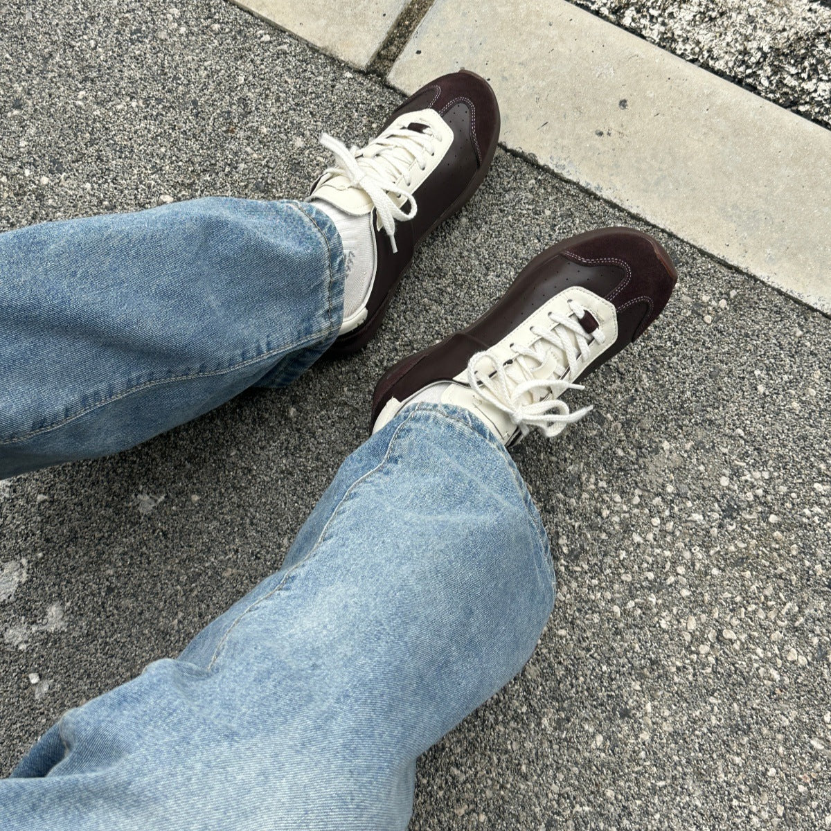 Chaussures d'entraînement de ballet en cuir véritable