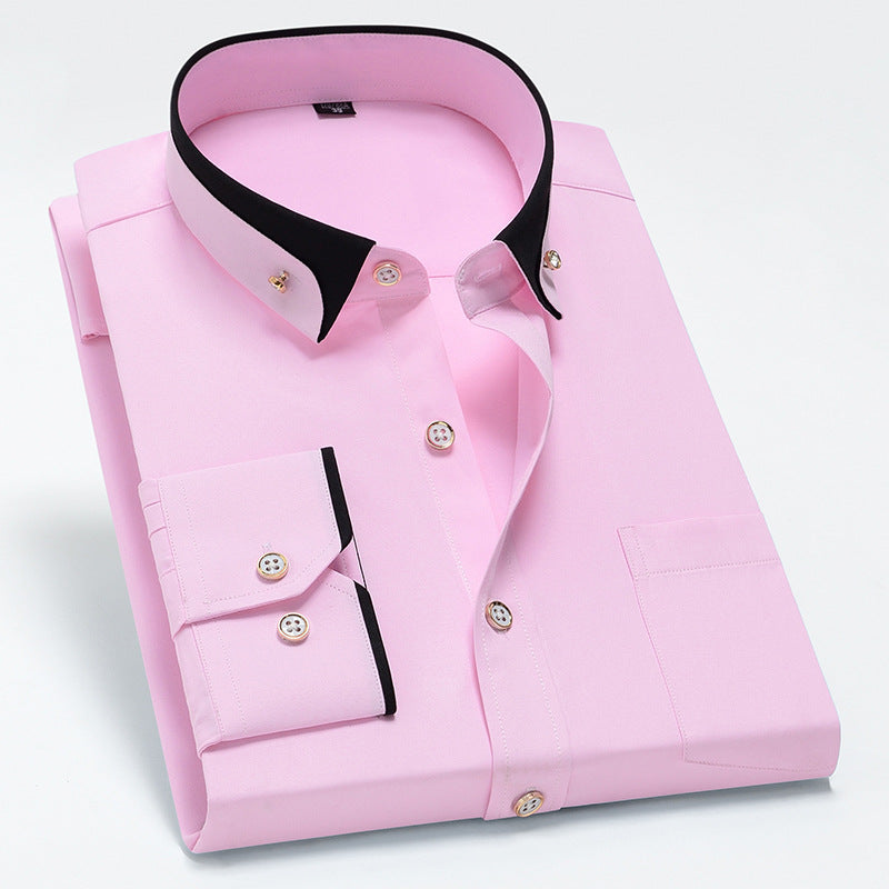 Chemise homme à manches longues stretch