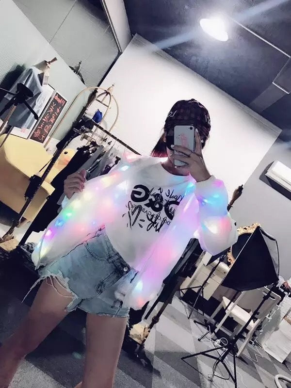 Manteau lumineux à LED