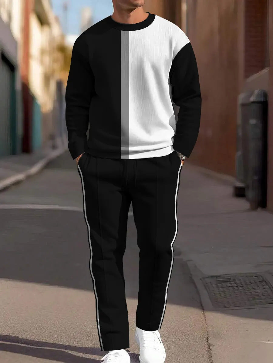 Sweat-shirt ample à manches longues, d'un pantalon de jogging