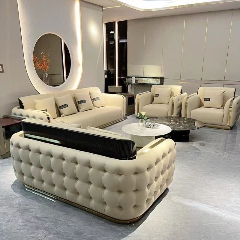 Canapé KTV de luxe léger à boucle