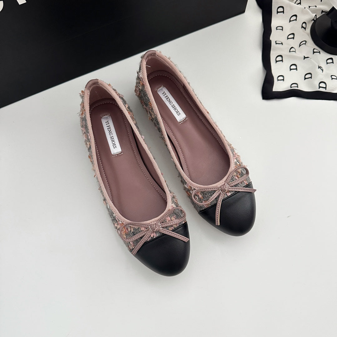 Ballerines classiques élégantes à nœud discret