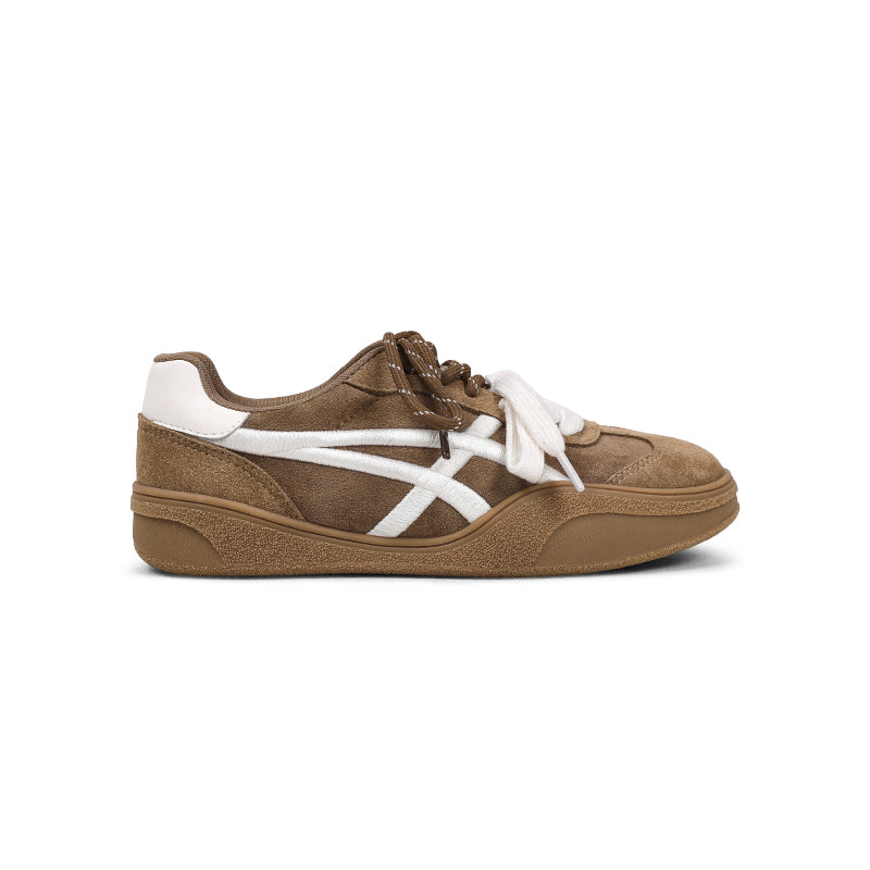 Chaussures de sport rétro brodées pour femmes