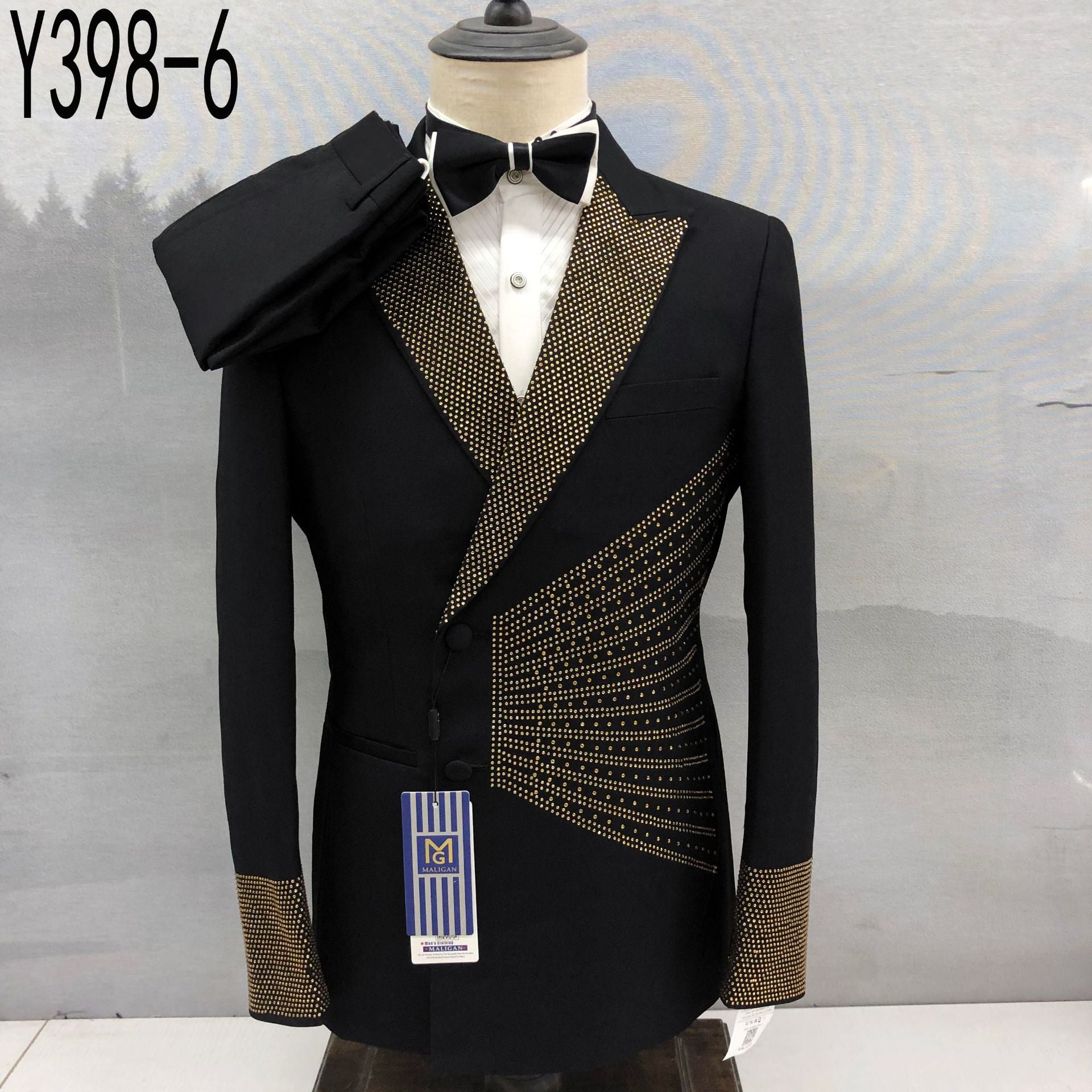 Costume Maligan pour homme, style européen et américain
