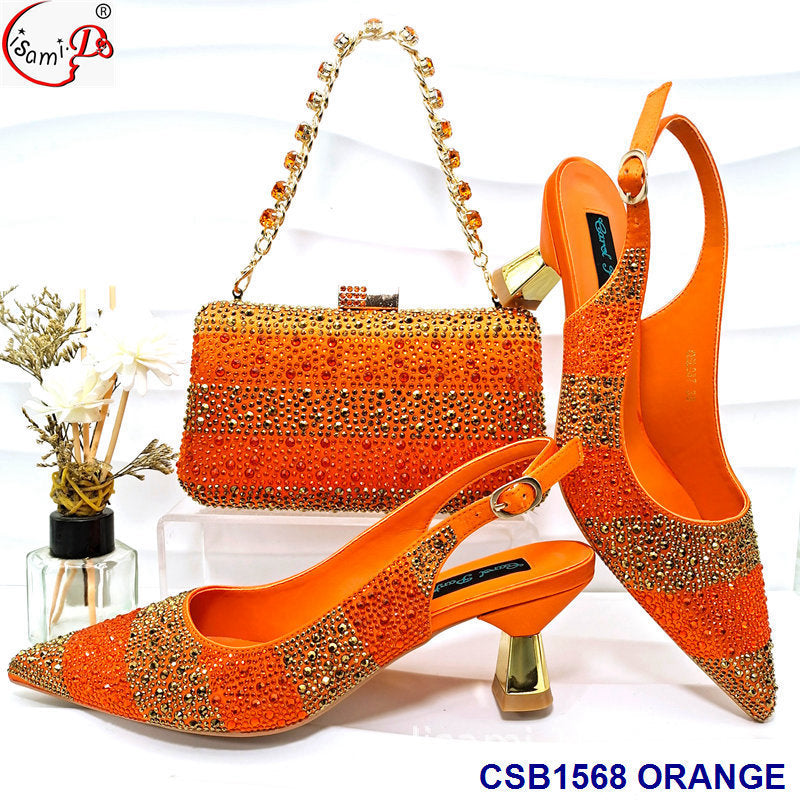 Sandales à talons hauts rayées et strass