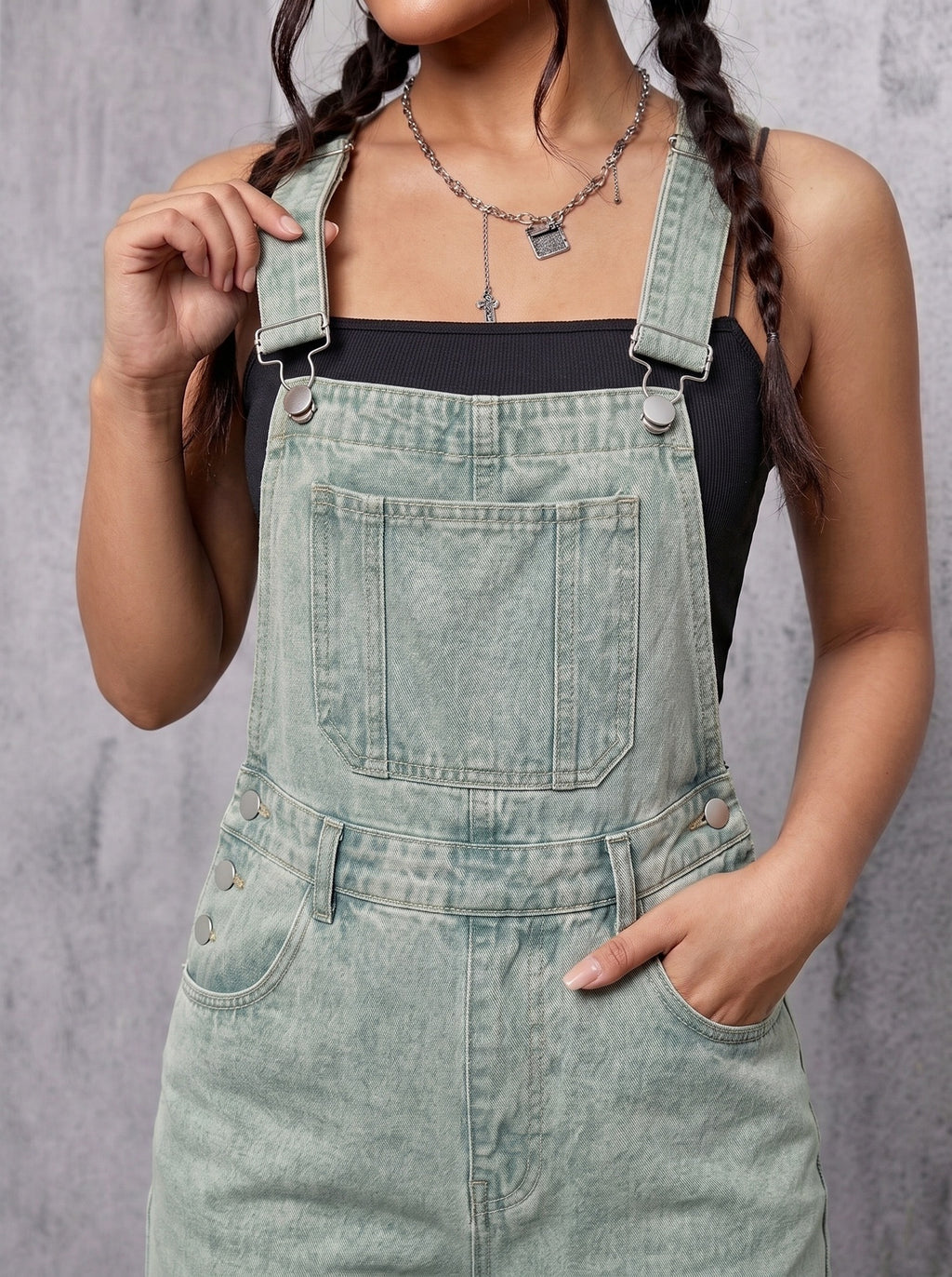 Salopettes en jean lavables pour femmes