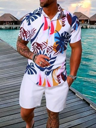 Ensemble homme TEMU Explosions : chemise hawaïenne