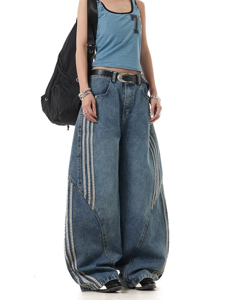 Jean délavé rétro style Scimitar pour femme