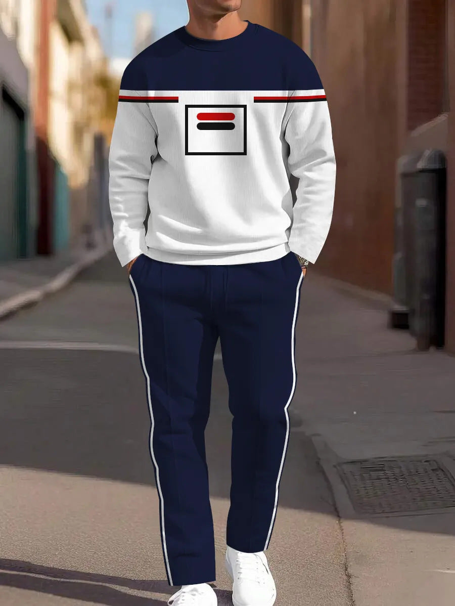 Sweat-shirt ample à manches longues, d'un pantalon de jogging