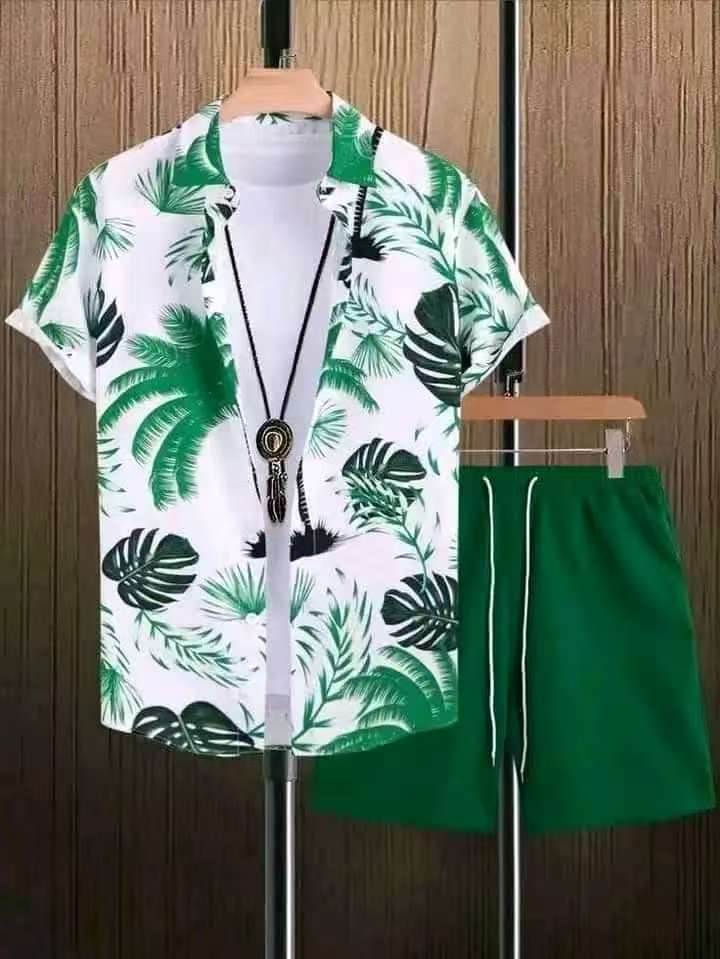 Ensemble homme TEMU Explosions : chemise hawaïenne