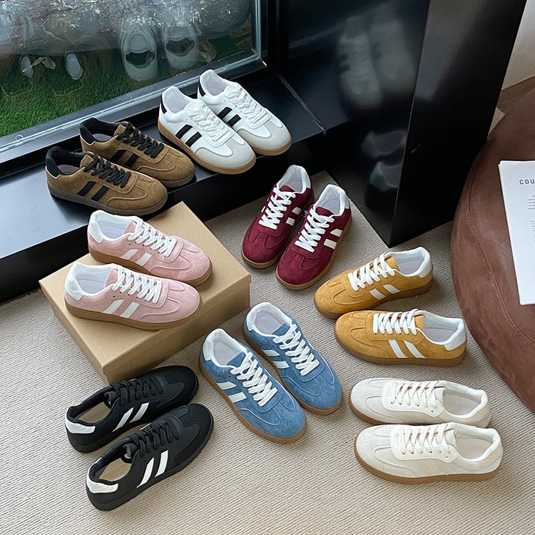 Chaussures de couple rétro à bout rond