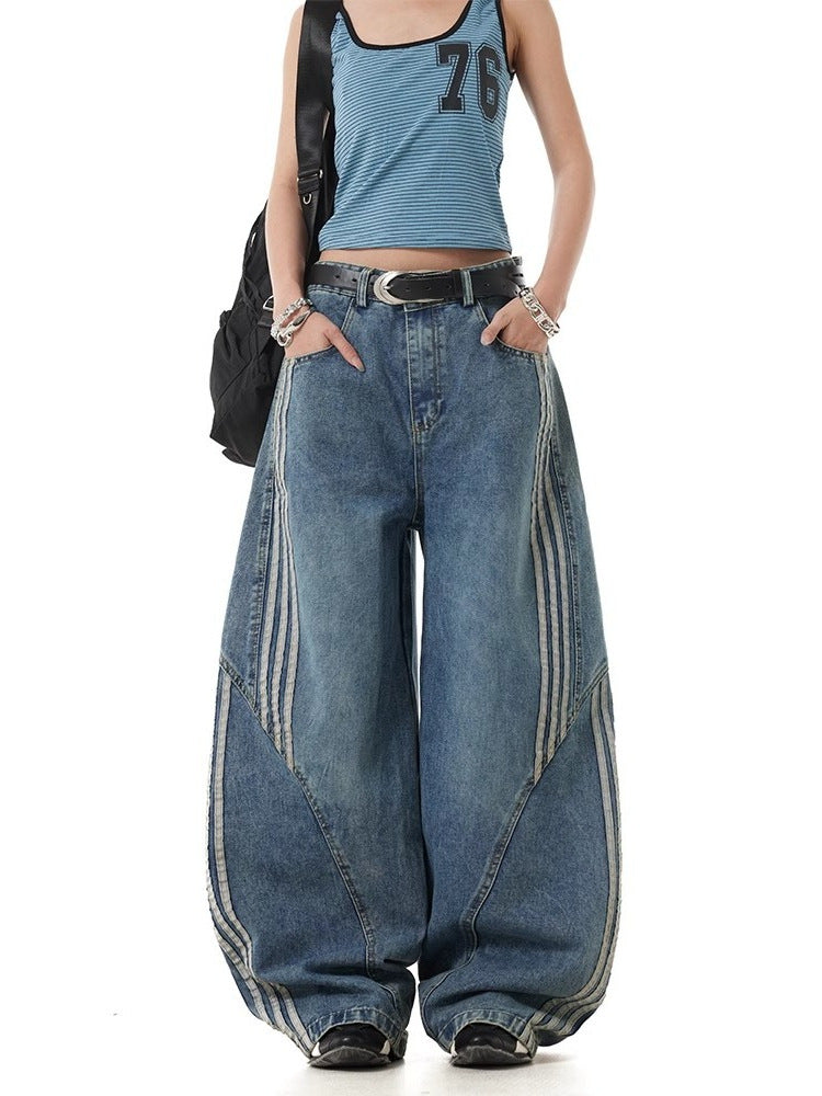Jean délavé rétro style Scimitar pour femme