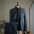 Costume rayé haut de gamme pour homme