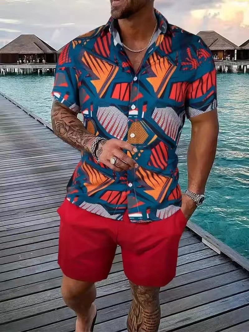 Ensemble homme TEMU Explosions : chemise hawaïenne