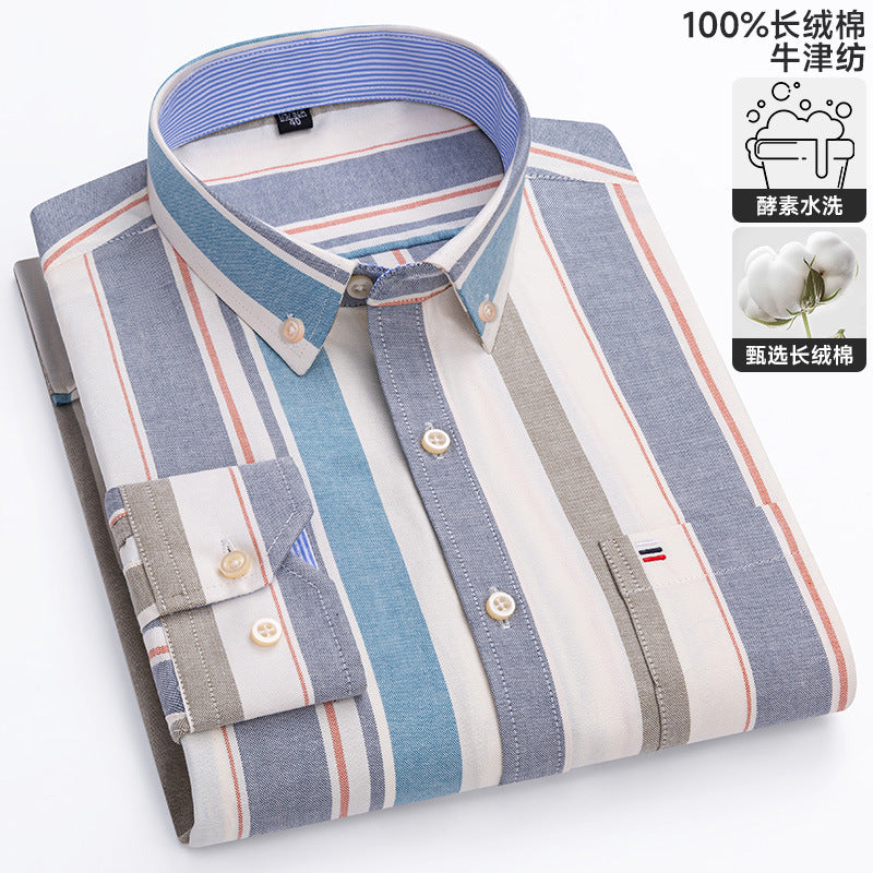 Chemise Oxford à manches longues