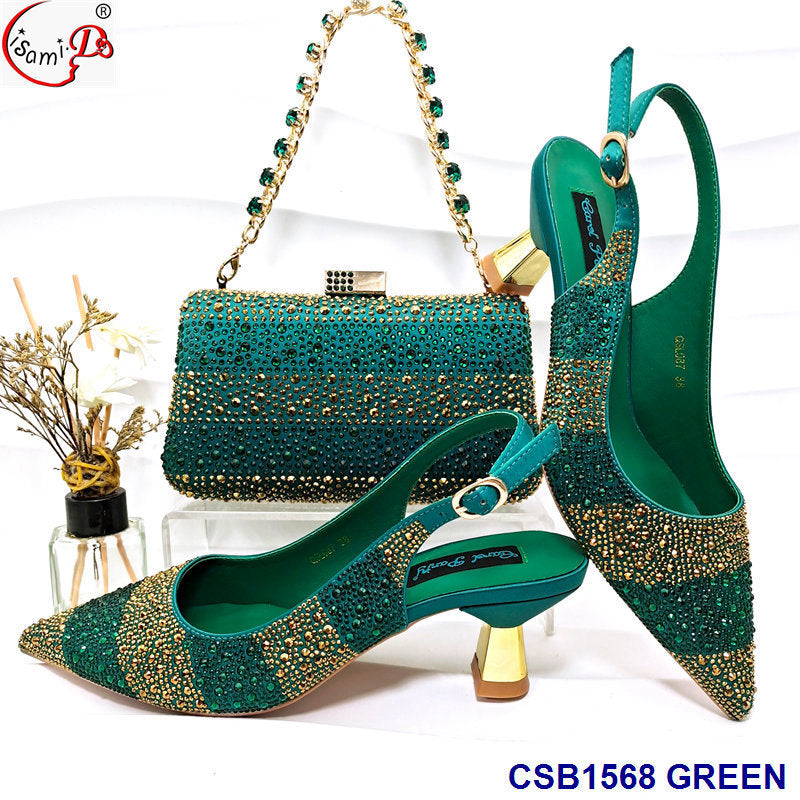 Sandales à talons hauts rayées et strass