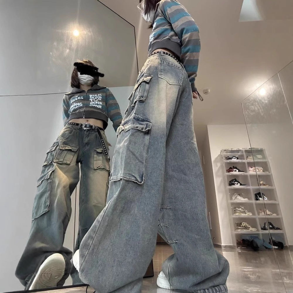 Jean de travail à jambes larges