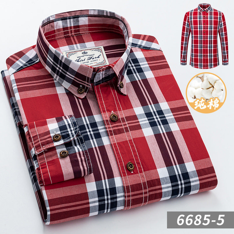 Chemise à carreaux en coton