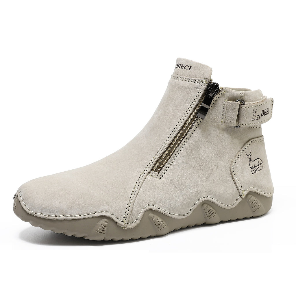 Bottes Martin chaudes et populaires pour femmes, en cuir véritable