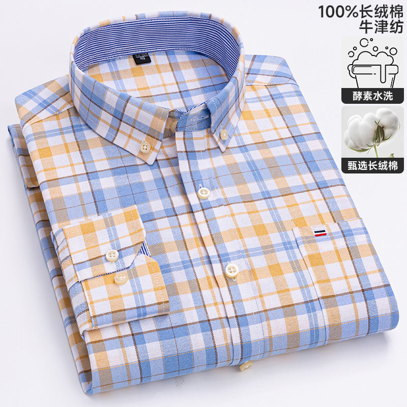 Chemise Oxford à manches longues