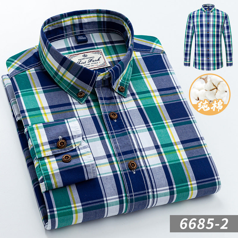 Chemise à carreaux en coton