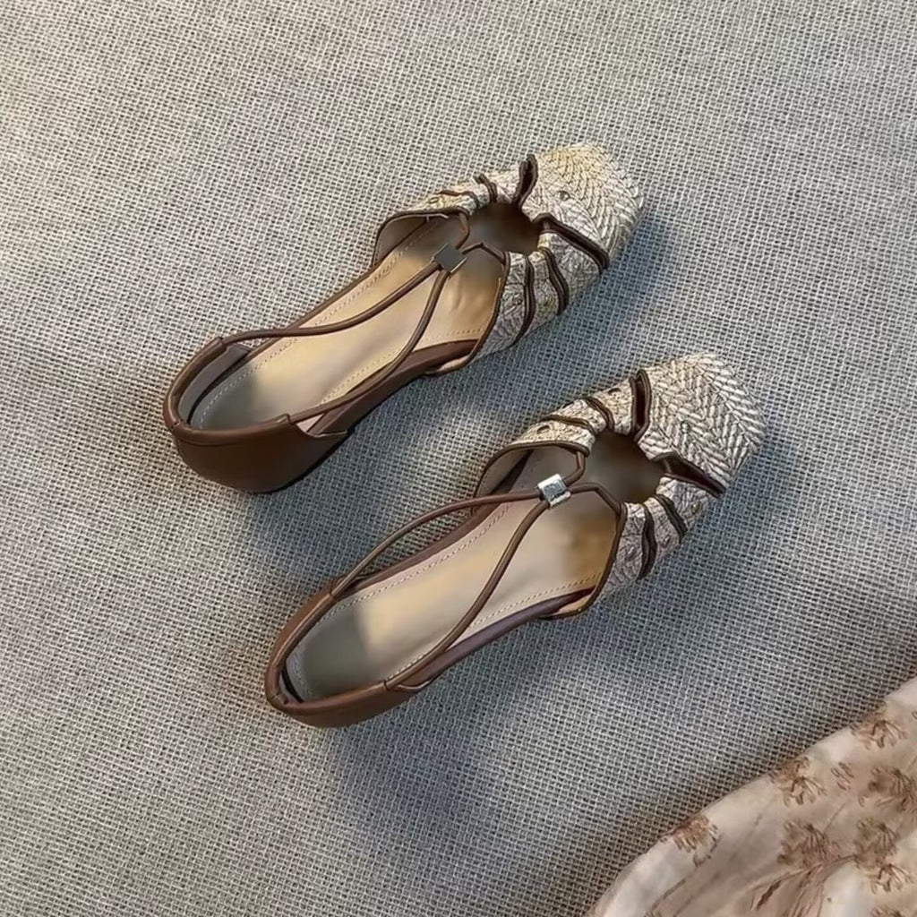 Chaussures Mary Jane à bout carré et rivets style français