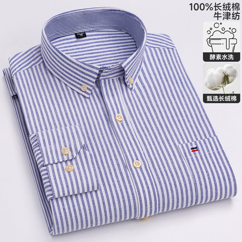 Chemise Oxford à manches longues
