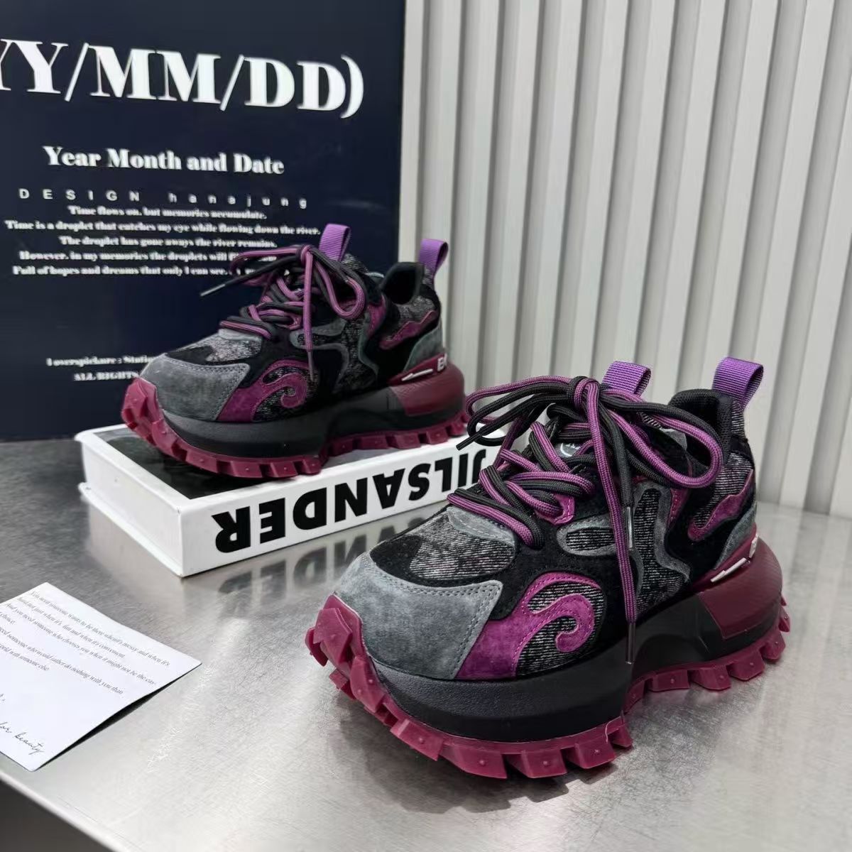 Chaussures compensées pour femmes, semelle épaisse de 6 cm