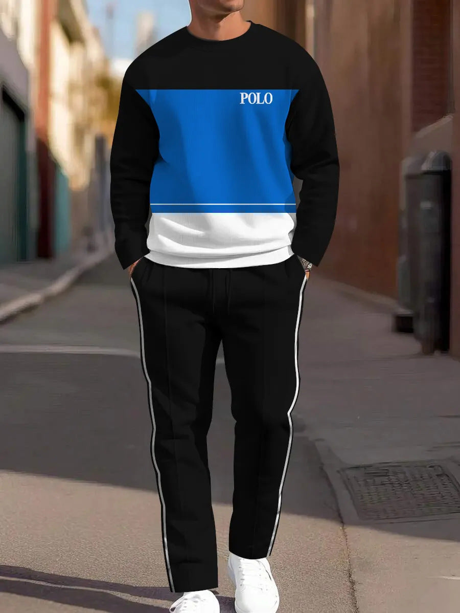 Sweat-shirt ample à manches longues, d'un pantalon de jogging