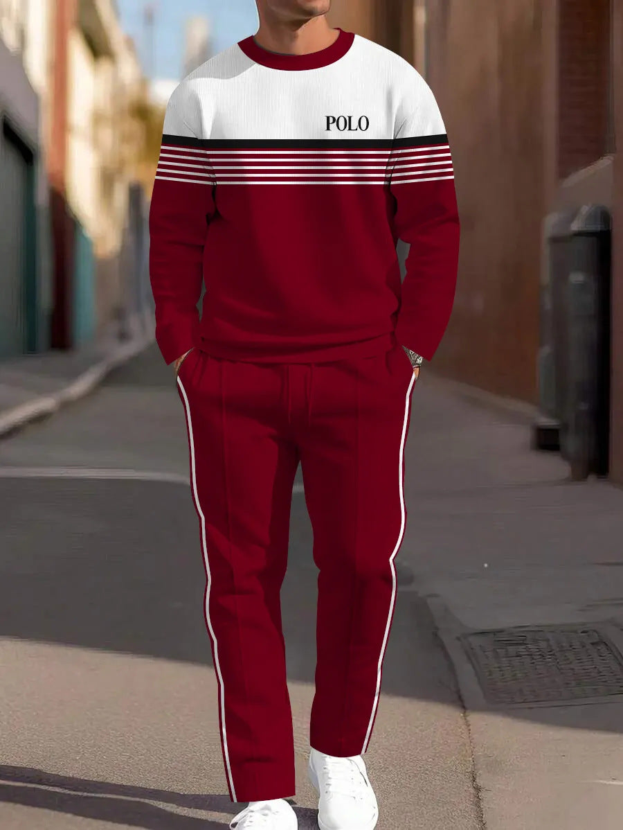 Sweat-shirt ample à manches longues, d'un pantalon de jogging