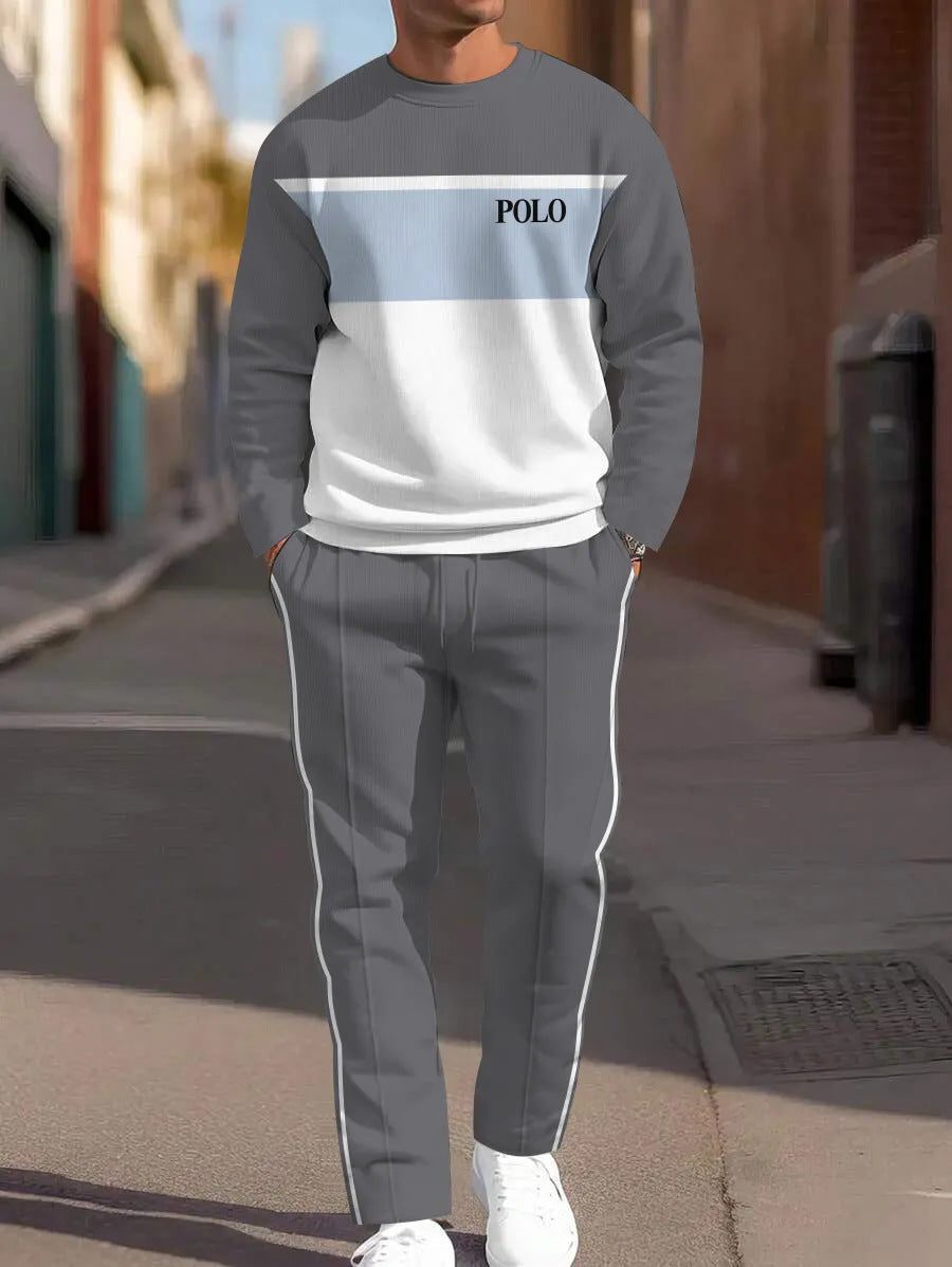 Sweat-shirt ample à manches longues, d'un pantalon de jogging
