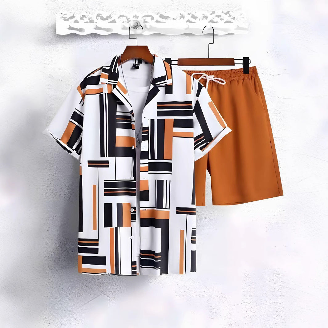 Ensemble homme TEMU Explosions : chemise hawaïenne