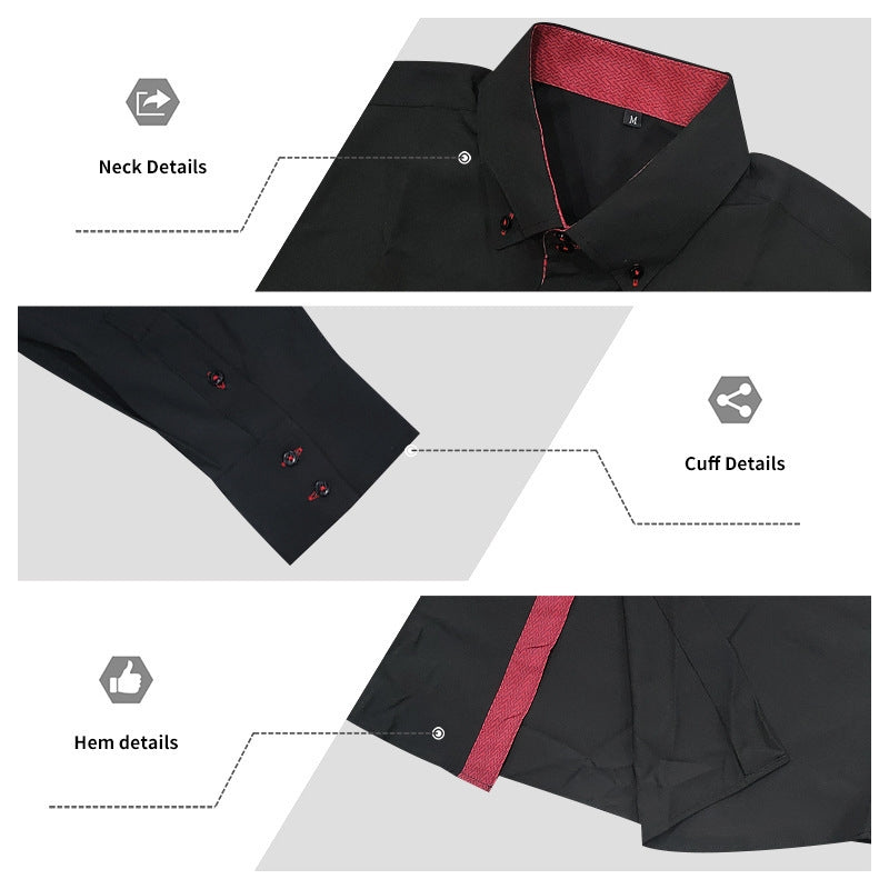 Chemise à col pour homme