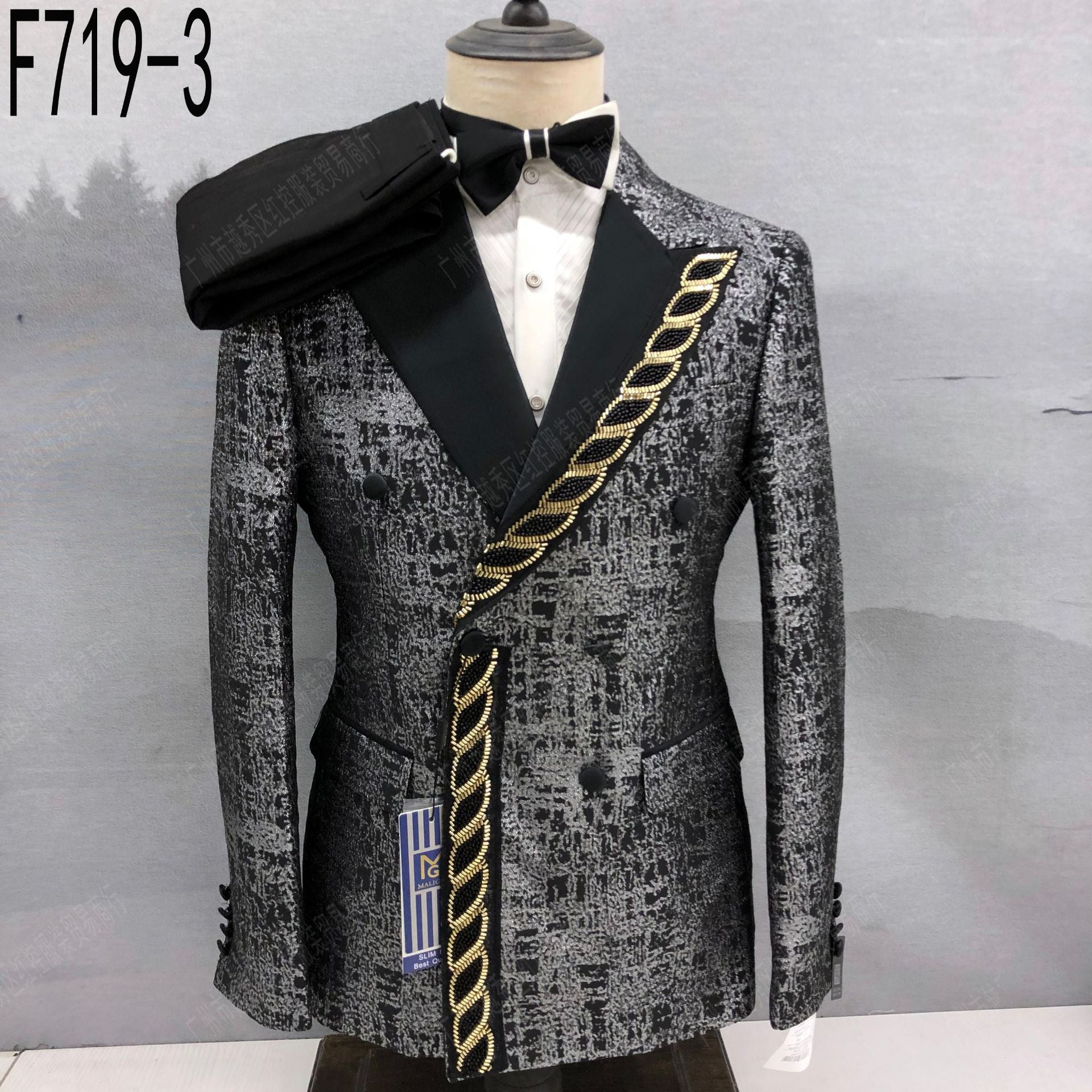 Costume Maligan pour homme, style européen et américain